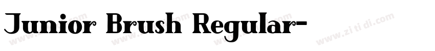 Junior Brush Regular字体转换